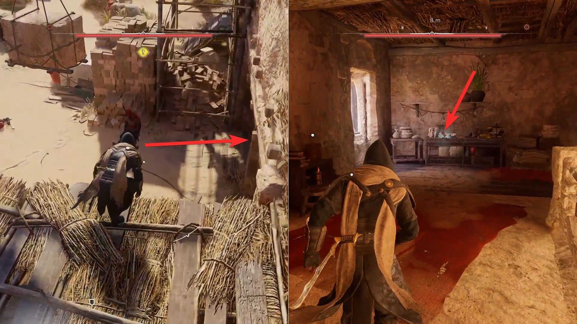 Get inside the house and get the key upstairs (Image via Ubisoft)